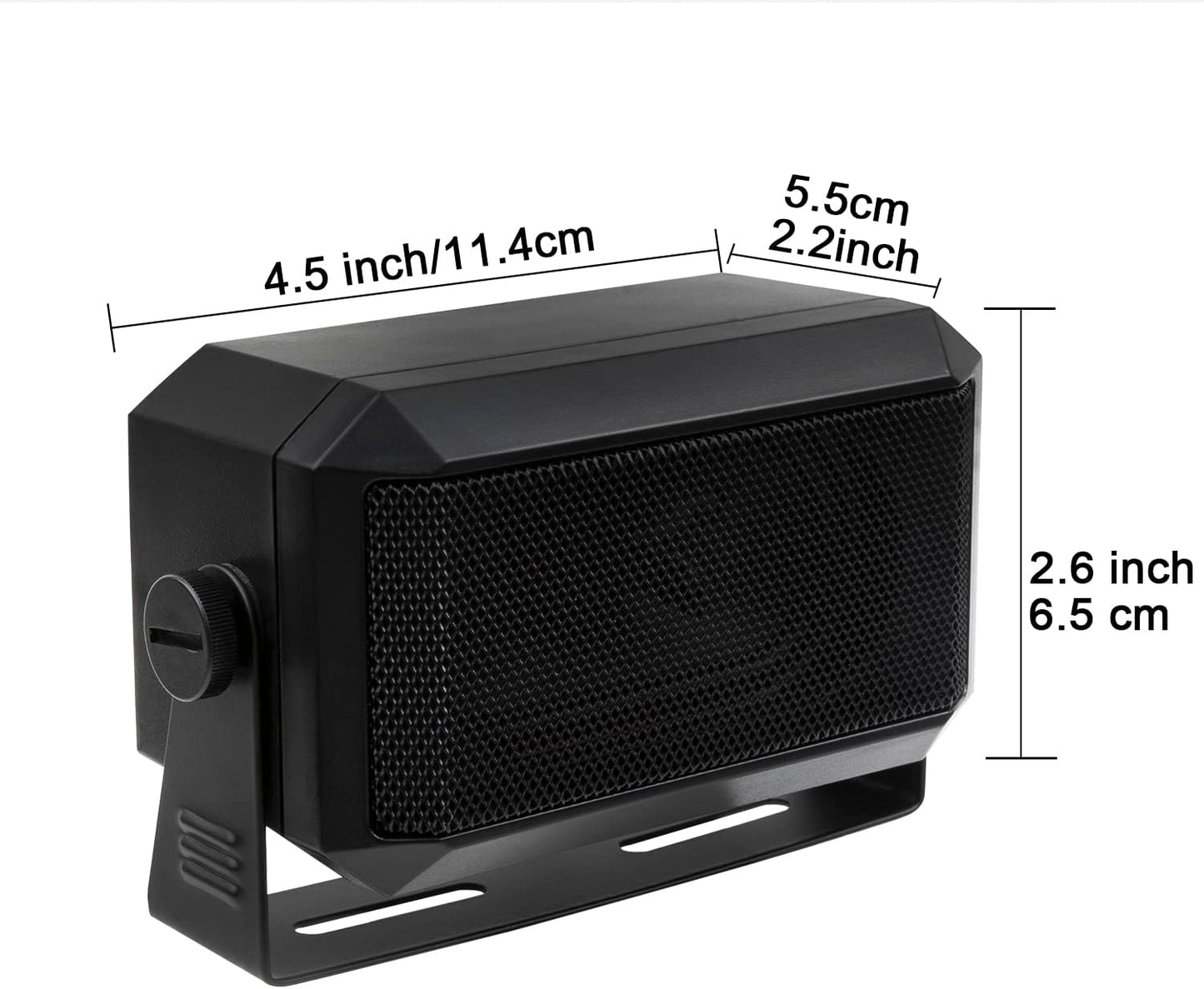 Rectangular External Communications Speaker for Ham Radio or CB & Scanners, 5 Watt