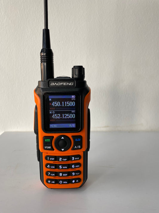 Baofeng UV-21 ProV2 Tri Band Wireless Copy Frequency Walkie Talkie Two Way Radio (Orange)