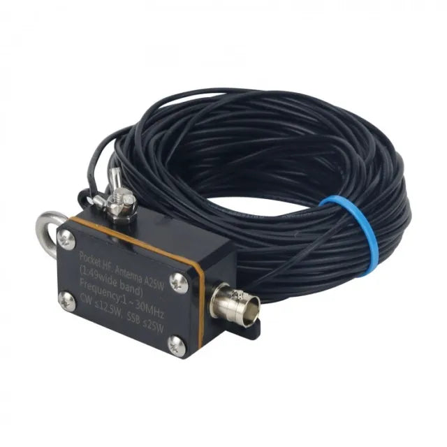 Pocket HF. Antenna A25W 1-30MHz Shortwave 15 Meter Cable