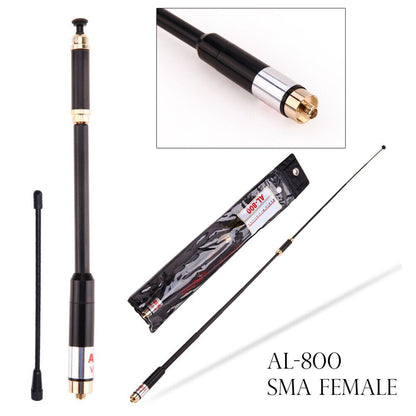 AL-800 SMA Female High Gain Dual Band Extendable Antenna for Walkie Talkie