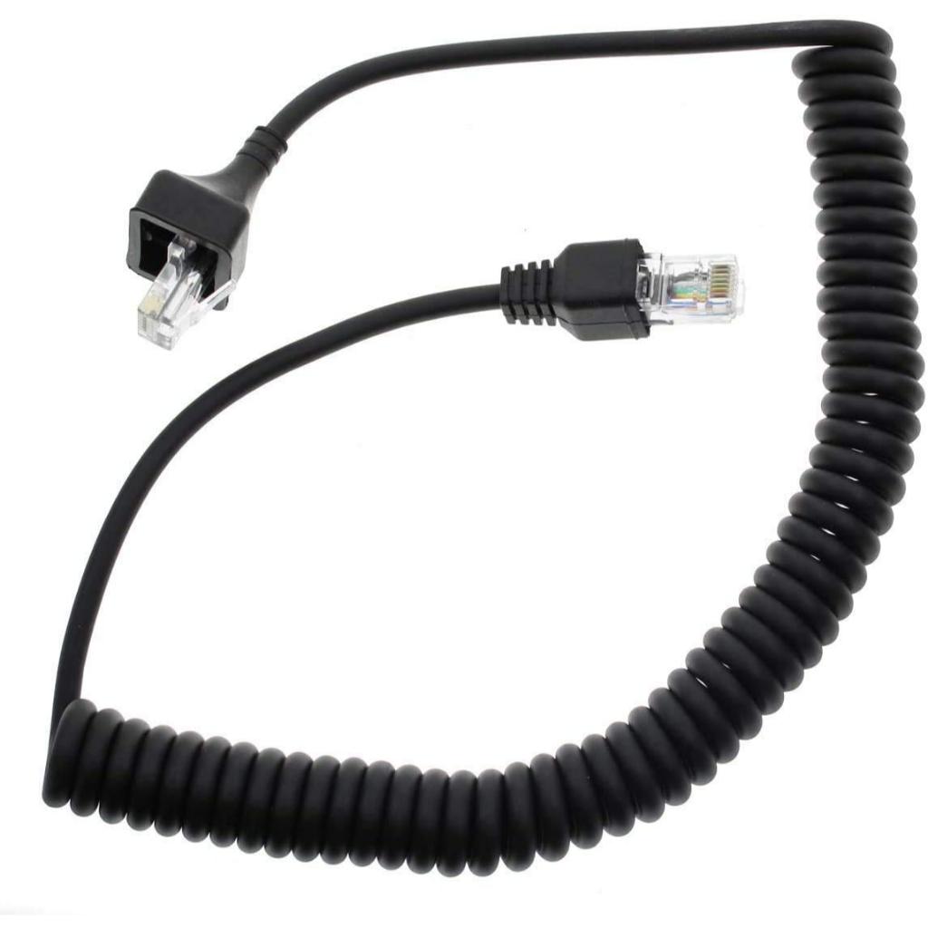 Kenwood Spiral PTT Cable 8 Pin