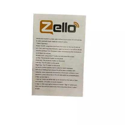 Sarcom Model ZX Zello 4G LTE Walkie Talkie